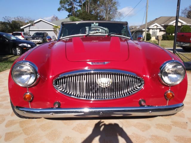 1964 Red Austin Healey 3000 Convertible