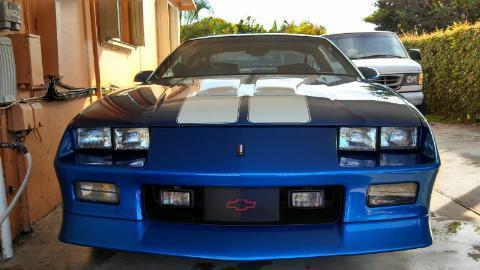 1992 blue Chevrolet Camaro Hatchback