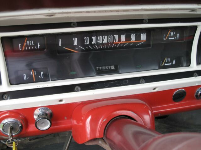 1967 red Ford F-250 Crew Cab Pickup