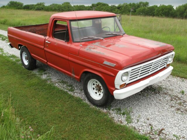 1967 red Ford F-250 Crew Cab Pickup