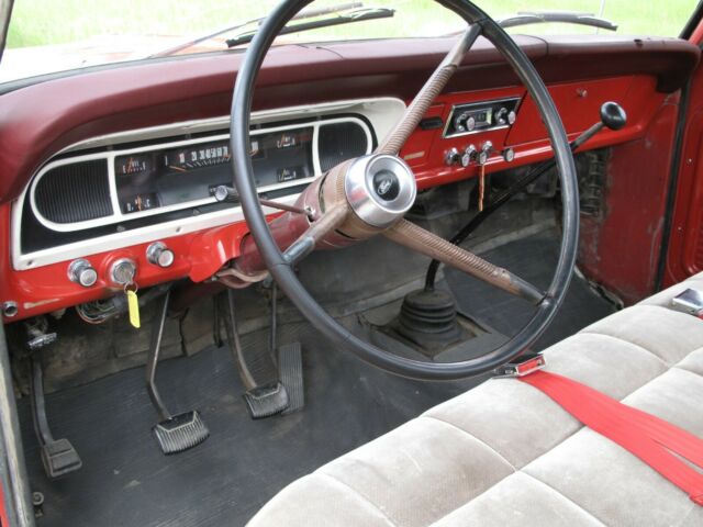 1967 red Ford F-250 Crew Cab Pickup