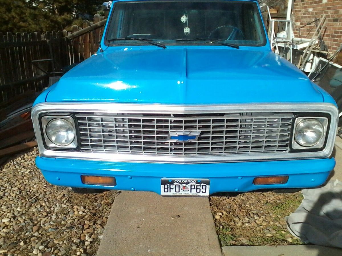1972 Blue Chevrolet C-10 Standard Cab Pickup