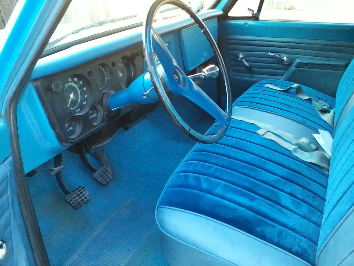 1972 Blue Chevrolet C-10 Standard Cab Pickup
