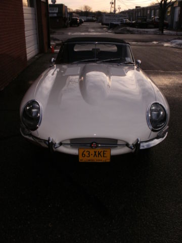 1963 White Jaguar E-Type Roadster