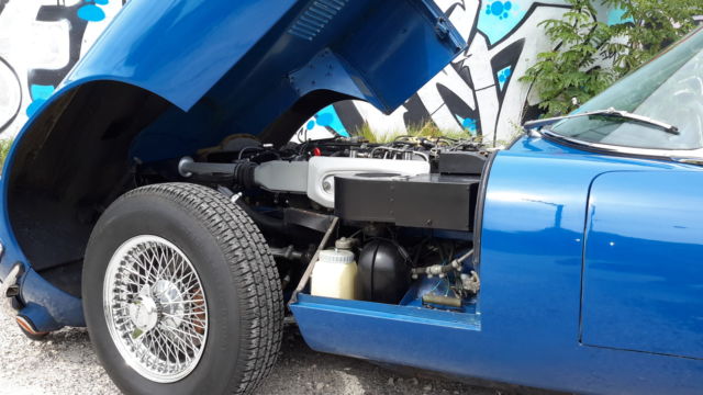 1973 Blue Jaguar E-Type Coupe