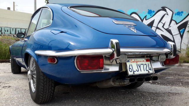 1973 Blue Jaguar E-Type Coupe