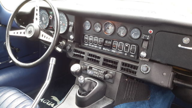 1973 Blue Jaguar E-Type Coupe