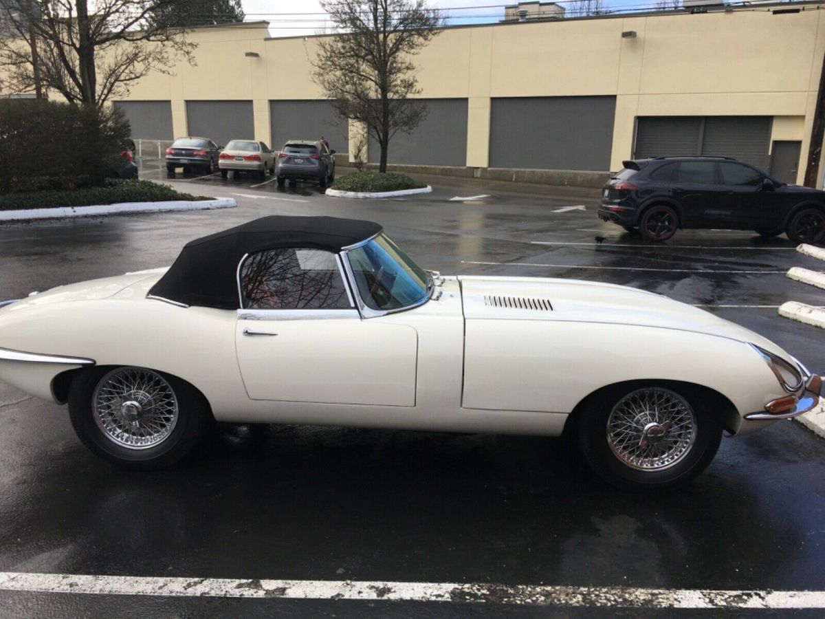 1962 White Jaguar E-Type Convertible