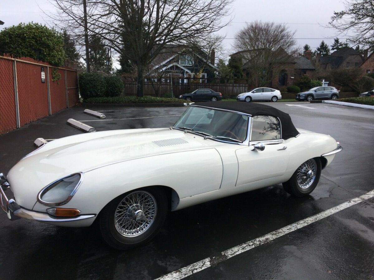 1962 White Jaguar E-Type Convertible