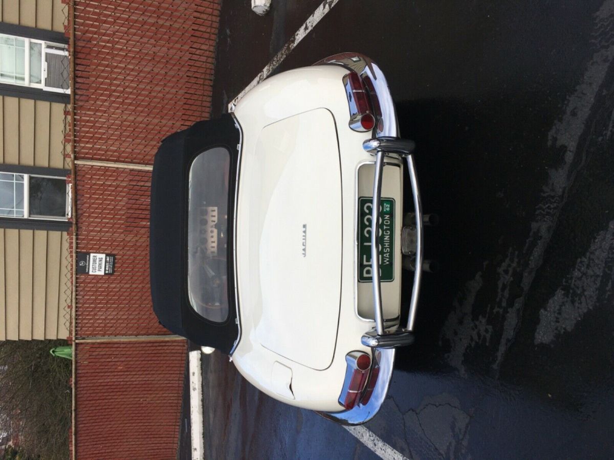 1962 White Jaguar E-Type Convertible