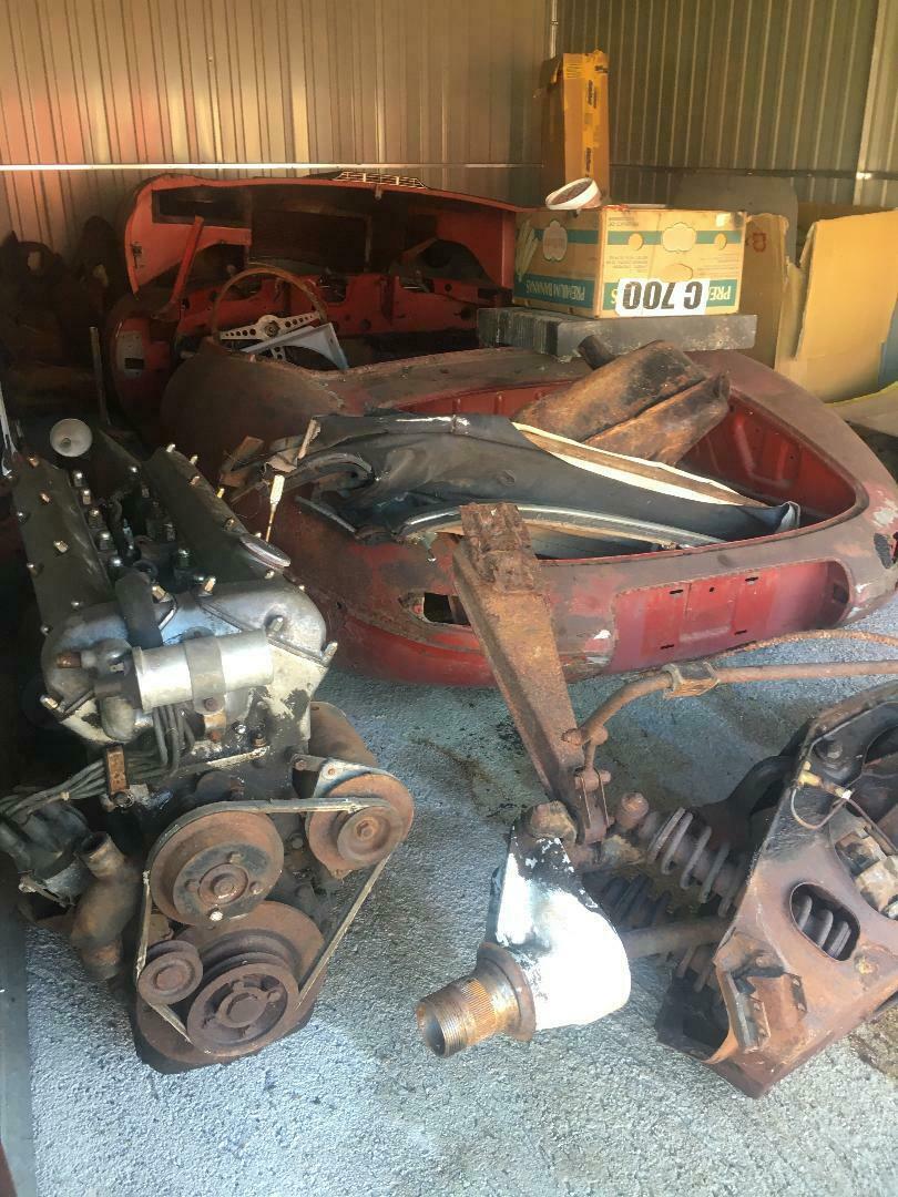 1964 Red Jaguar E-Type Convertible