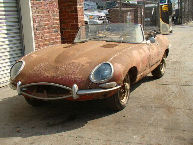 1964 Red Jaguar E-Type Convertible