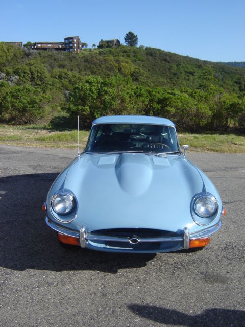 1969 Blue Jaguar E-Type Coupe 2+2