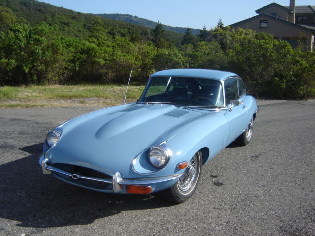 1969 Blue Jaguar E-Type Coupe 2+2