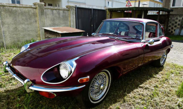 1970 Red Jaguar E-Type Coupe
