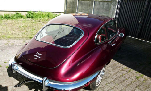 1970 Red Jaguar E-Type Coupe