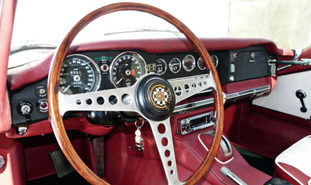 1970 Red Jaguar E-Type Coupe