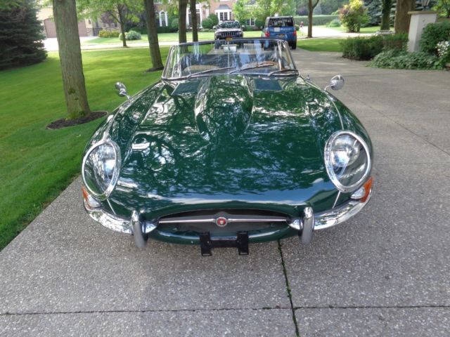 1967 Green Jaguar E-Type Convertible