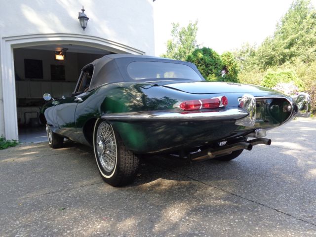 1967 Green Jaguar E-Type Convertible
