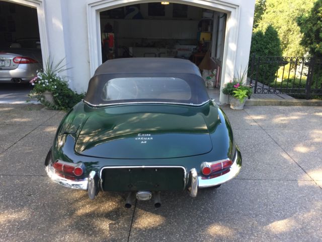 1967 Green Jaguar E-Type Convertible