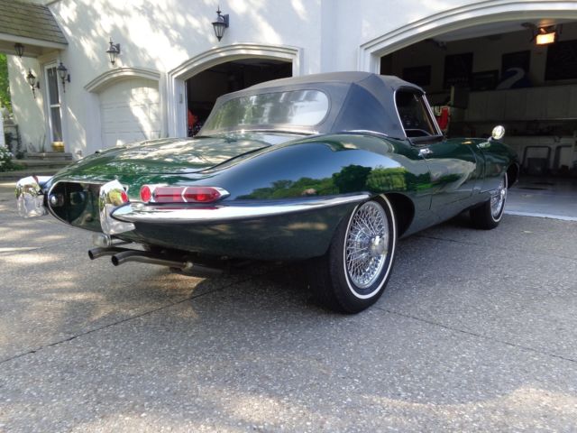 1967 Green Jaguar E-Type Convertible
