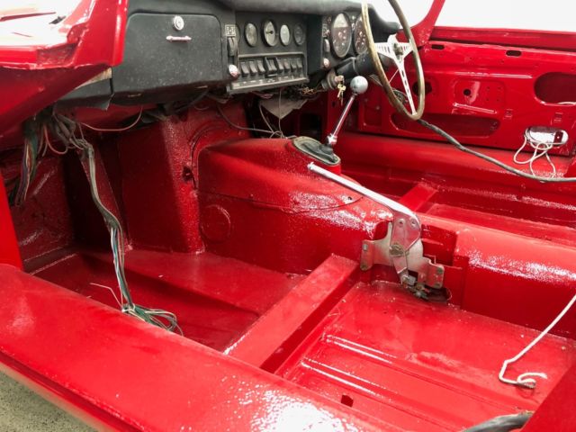 1969 Red Jaguar E-Type Convertible