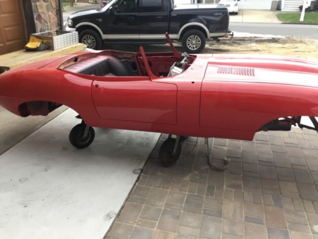 1969 Red Jaguar E-Type Convertible