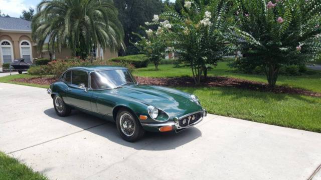 1972 british racing green Jaguar E-Type