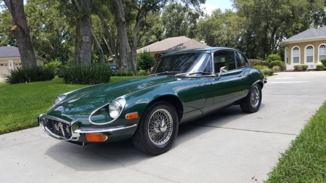 1972 british racing green Jaguar E-Type