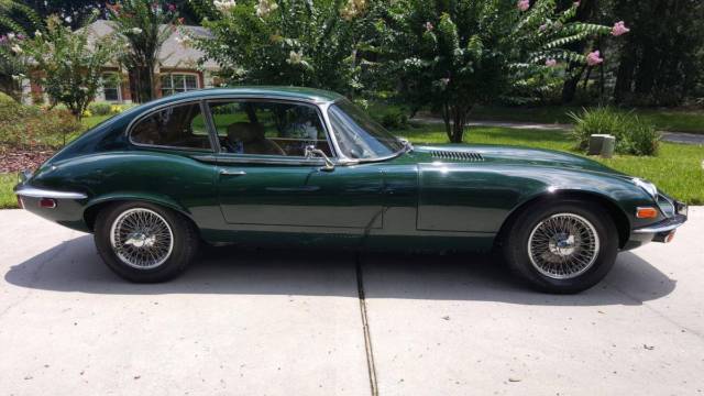 1972 british racing green Jaguar E-Type