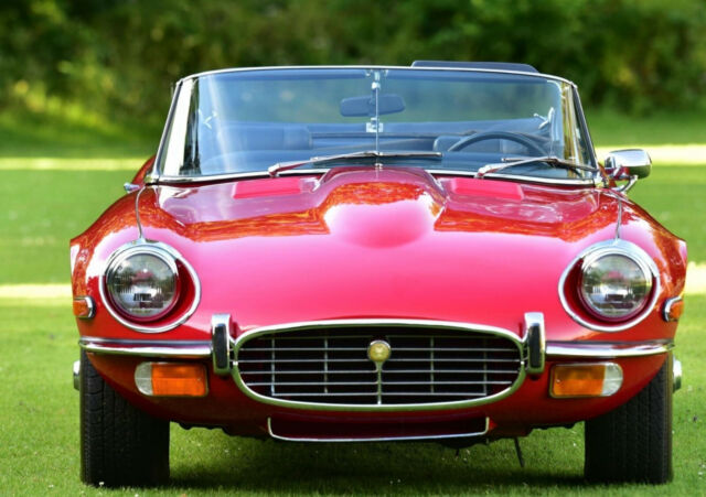 1972 Red Jaguar E-Type Convertible