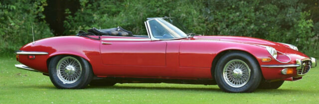 1972 Red Jaguar E-Type Convertible