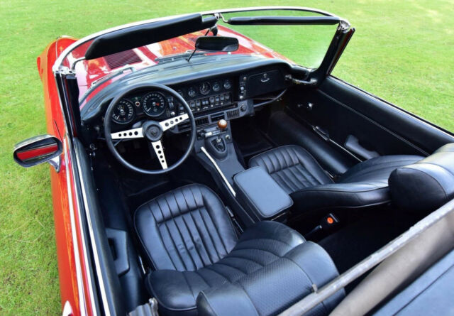 1972 Red Jaguar E-Type Convertible