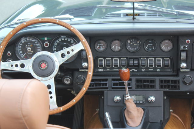 1973 British Racing Green Jaguar E-Type Convertible