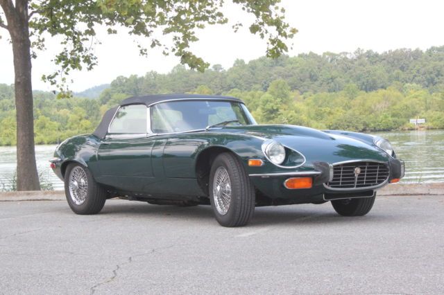 1973 British Racing Green Jaguar E-Type Convertible
