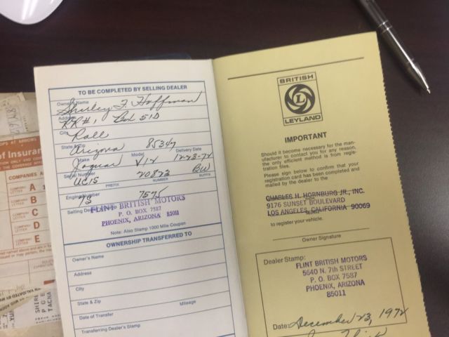 1972 Burgundy Jaguar E-Type Convertible