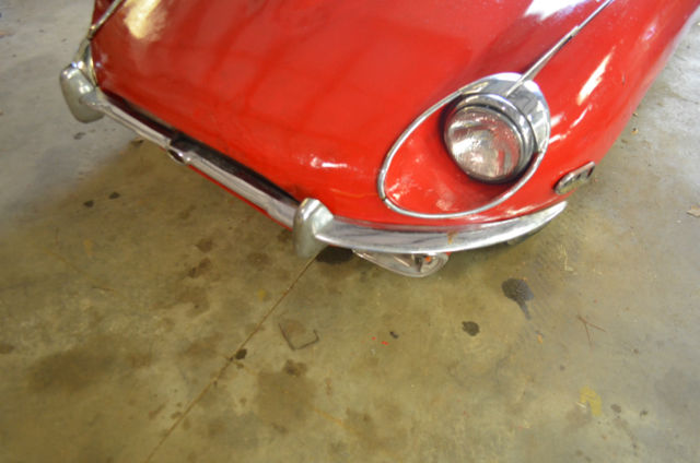1969 Red Jaguar E-Type Convertible