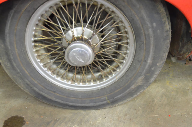 1969 Red Jaguar E-Type Convertible