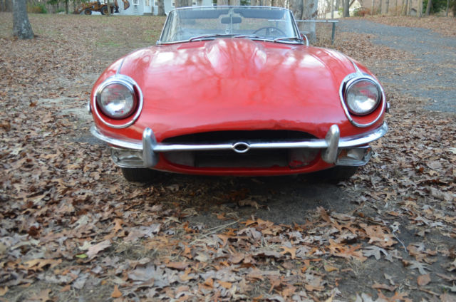 1969 Red Jaguar E-Type Convertible