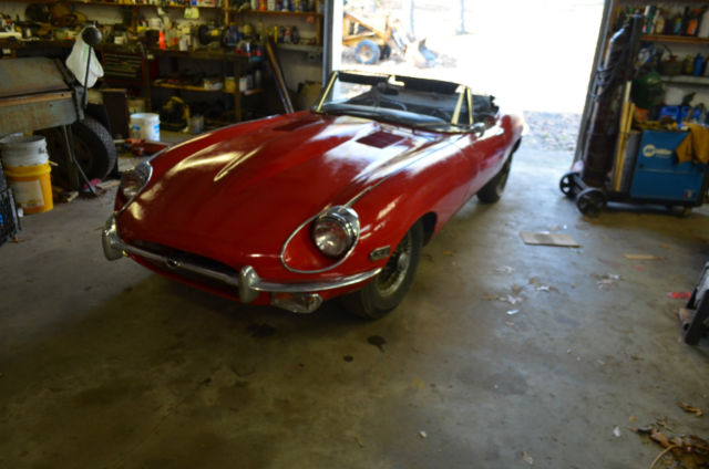 1969 Red Jaguar E-Type Convertible