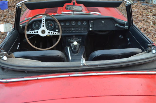 1969 Red Jaguar E-Type Convertible