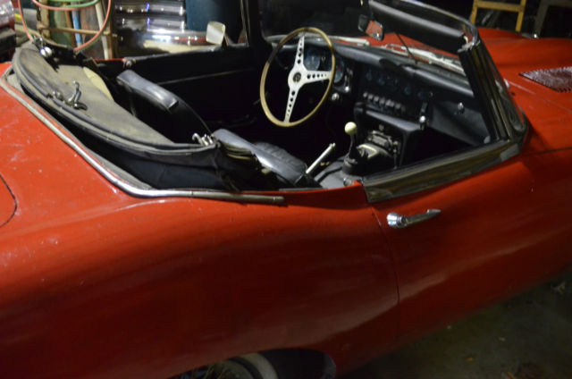 1969 Red Jaguar E-Type Convertible