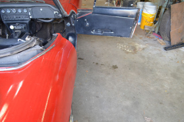 1969 Red Jaguar E-Type Convertible