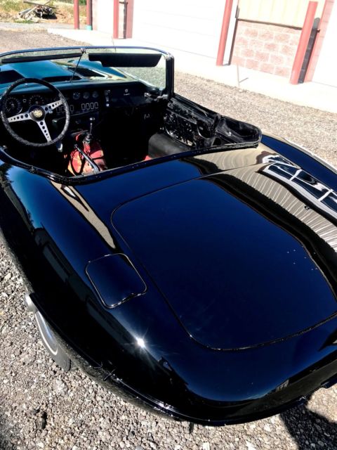 1969 Black Jaguar E-Type Convertible