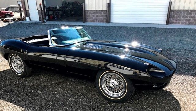 1969 Black Jaguar E-Type Convertible
