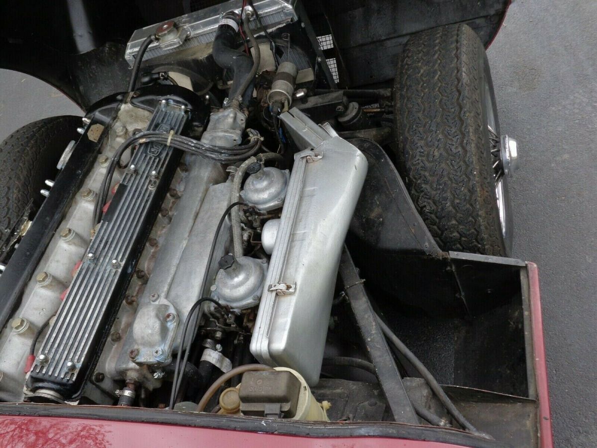 1970 Red Jaguar E-Type Convertible