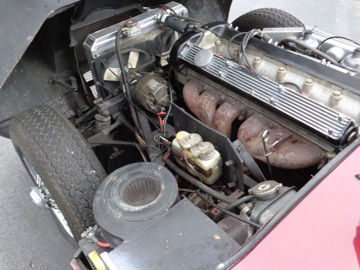 1970 Red Jaguar E-Type Convertible