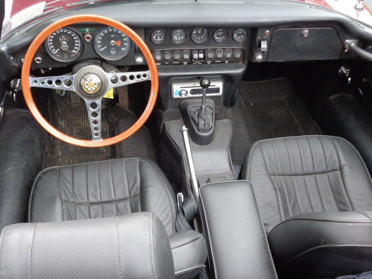 1970 Red Jaguar E-Type Convertible