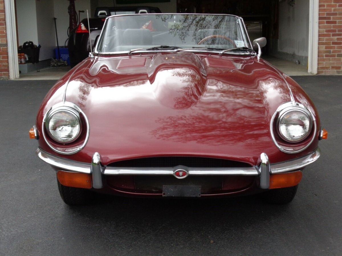 1970 Red Jaguar E-Type Convertible