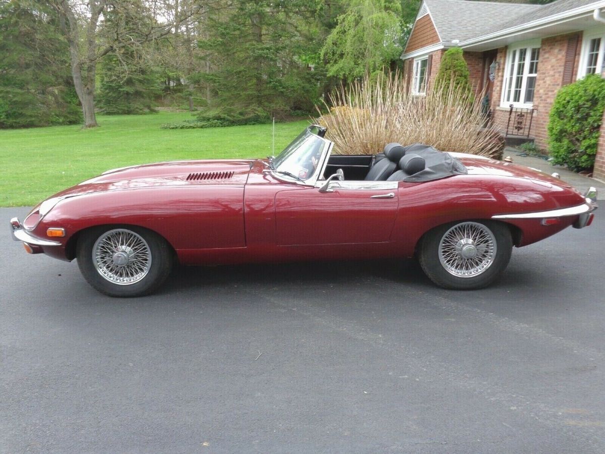 1970 Red Jaguar E-Type Convertible